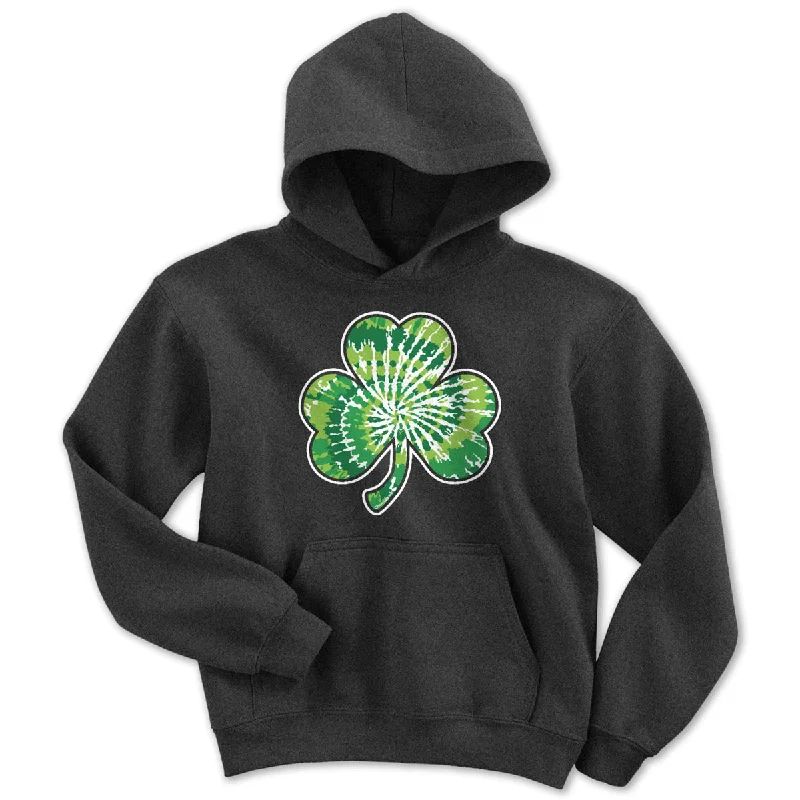 Shamrock Tie Dye Youth Hoodie