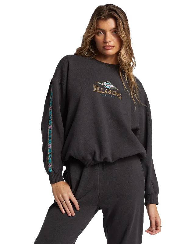 Swipe Right Sweatshirt in Black Sands