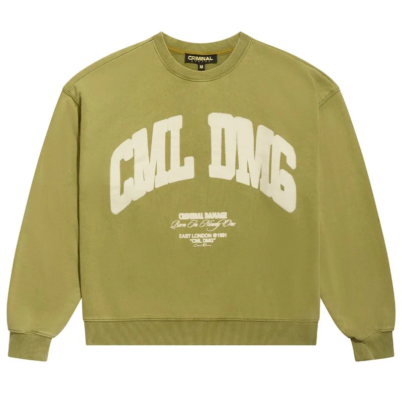 Criminal Damage Icon Sweater - Green