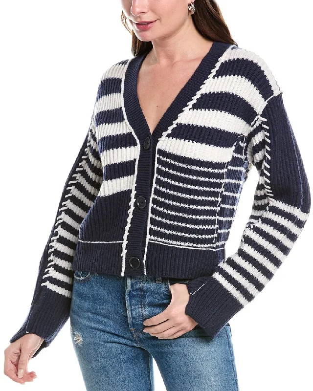 SIMKHAI Adara Wool & Cashmere-Blend Cardigan