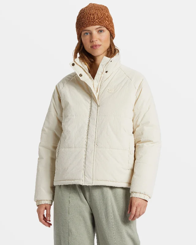 High Route Puffer Jacket - White Cap