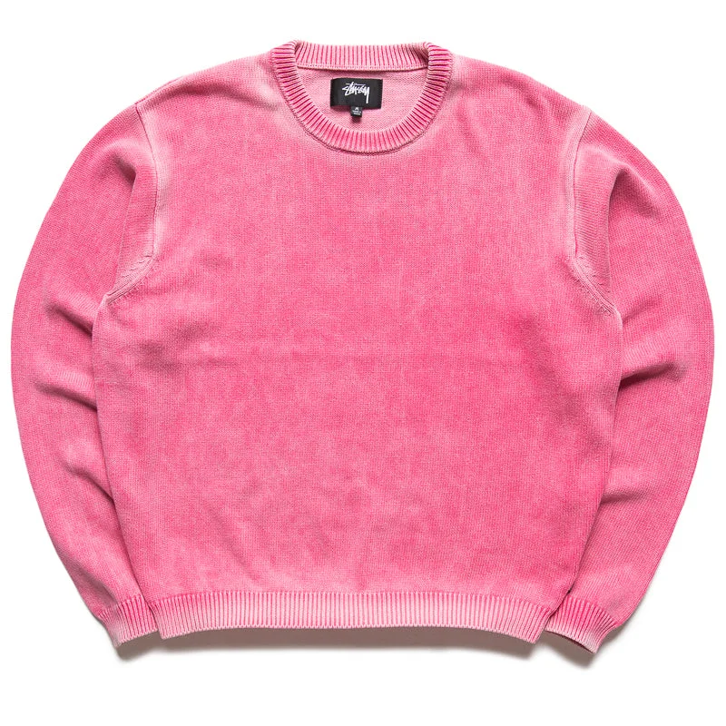 Stussy Faded Cotton Crew - Pink