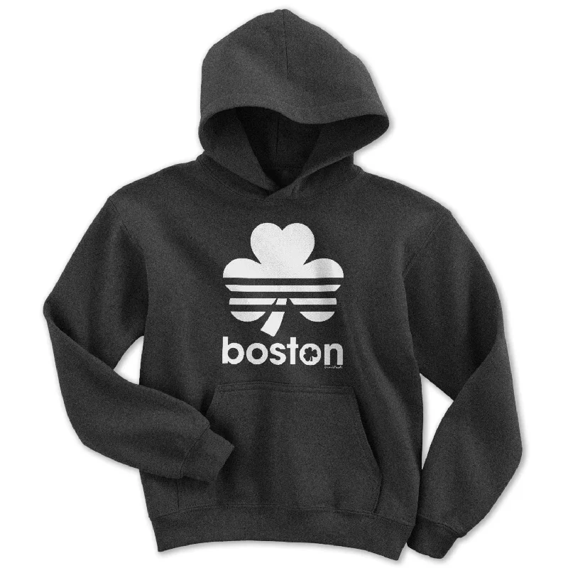 Boston Shamrock Retro Youth Hoodie