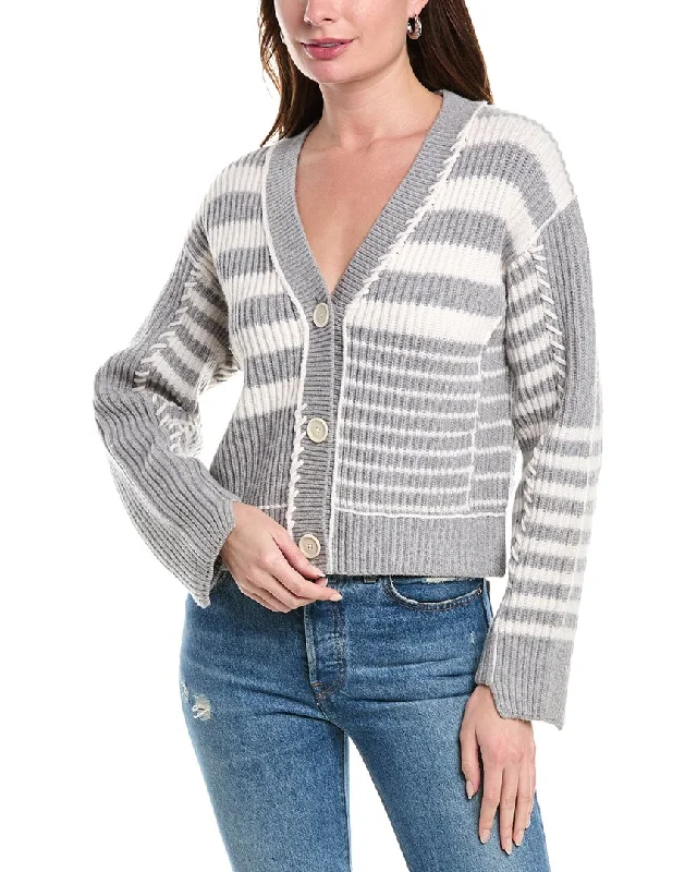 SIMKHAI Adara Wool & Cashmere-Blend Cardigan