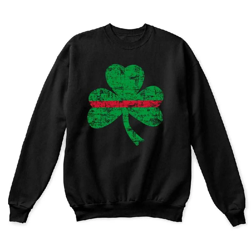 Thin Red Line St. Patrick's Shamrock Crew Neck Sweatshirt