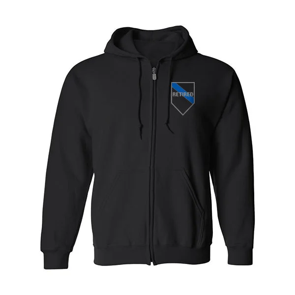 Full Zip - Retired Thin Blue Line - Unisex