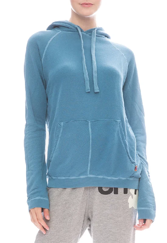 FREE CITY Superfluff Lux Pullover Hoodie in Scrubsblue