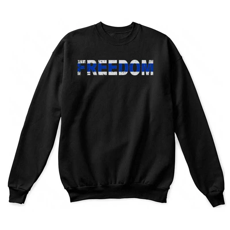 Crewneck Sweatshirt - Thin Blue Line Freedom