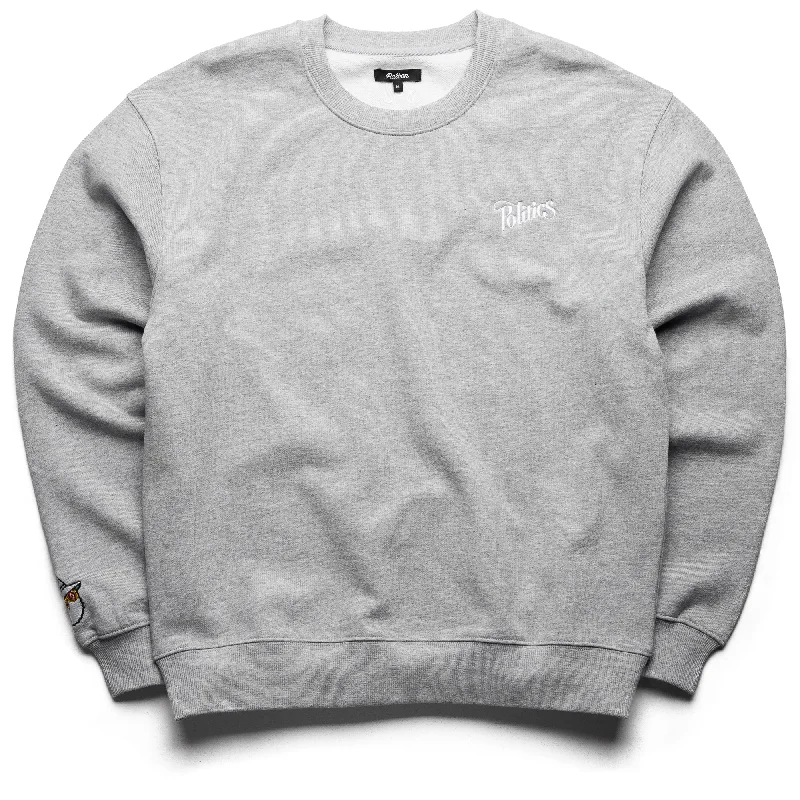 Malbon Golf x Politics Crewneck - Heather Grey