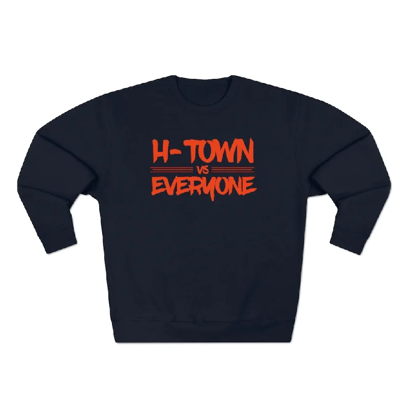 H-Town vs Everyone (Orange Design) Premium Crewneck Sweatshirt