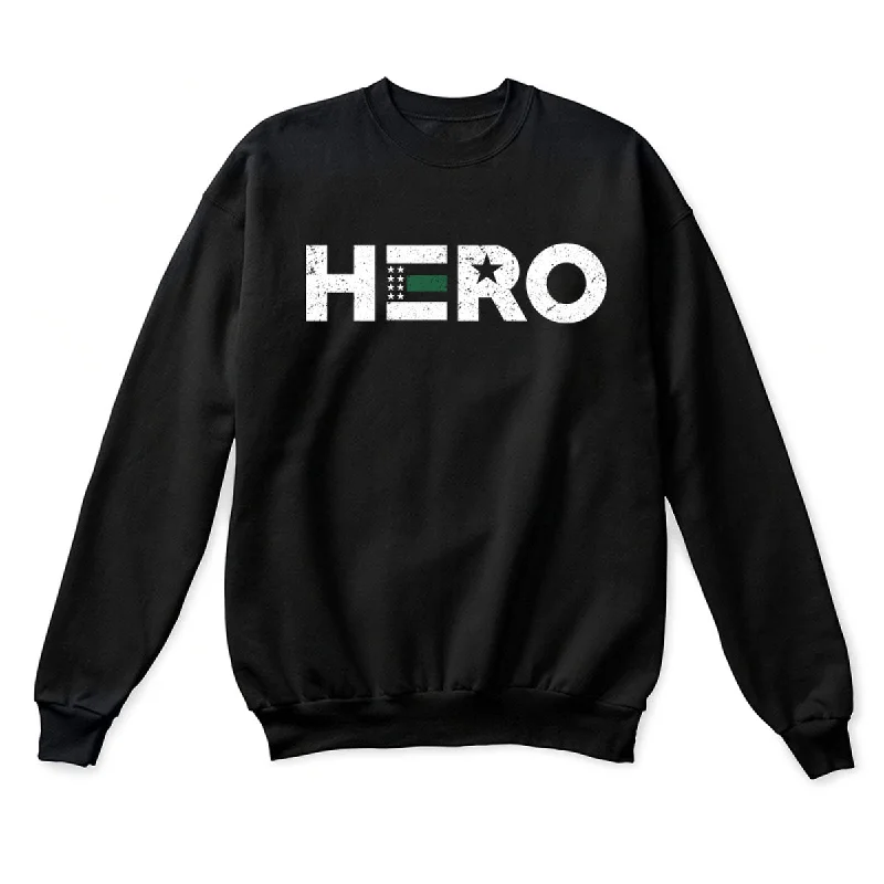 Crewneck Sweatshirt - Thin Green Line, Hero