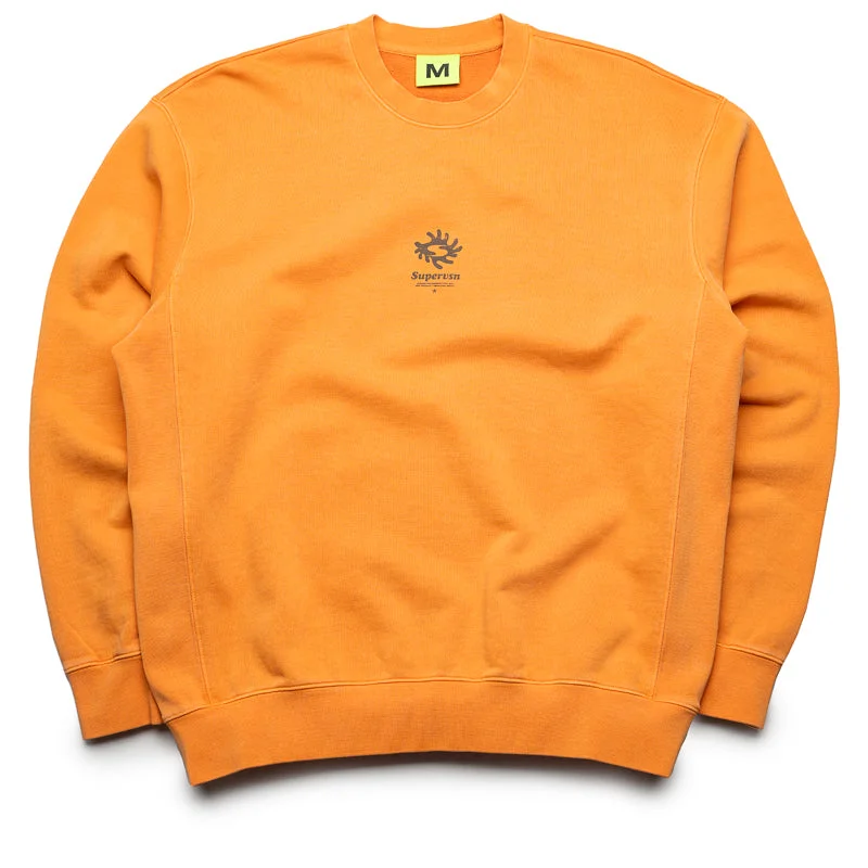 Supervsn Free Form Block Crewneck - Burnt Orange