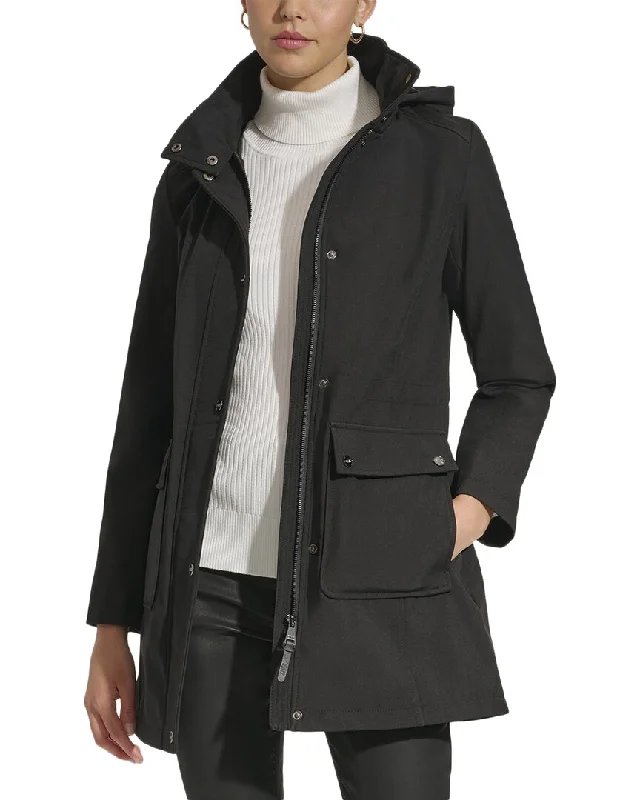 DKNY Hooded Softshell Jacket