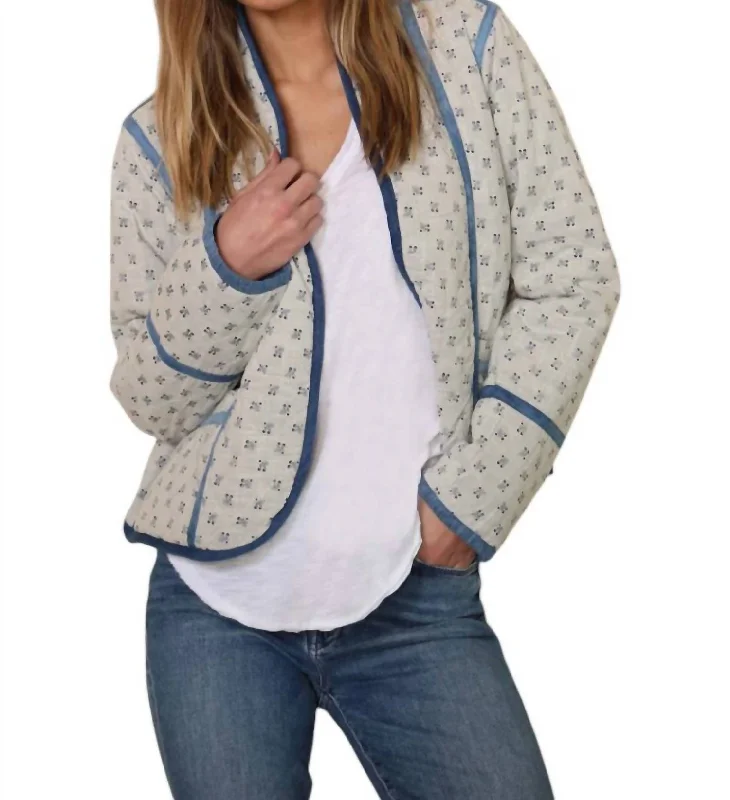 Reversible Gracie Jacket In Denim/natural