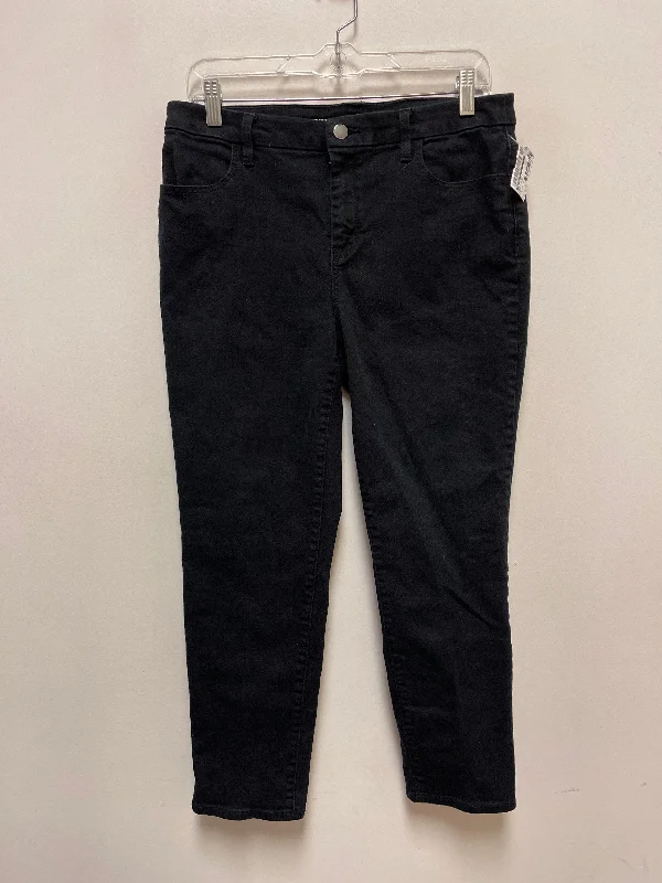 Jeans Skinny By Chicos In Black Denim, Size: 8