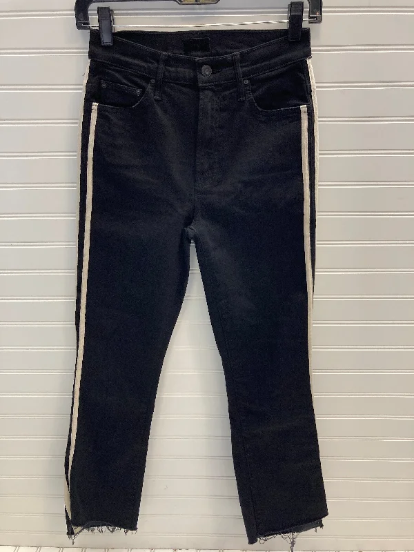 Jeans Skinny By Mother Jeans In Black & White, Size: 2