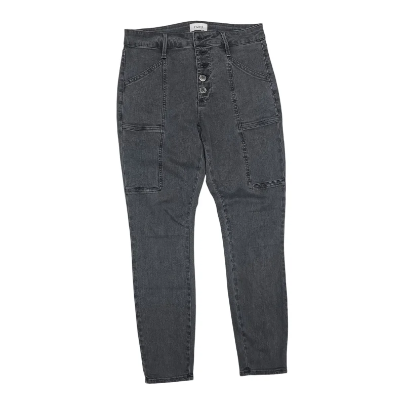 Jeans Skinny By Pistola In Black Denim, Size:6