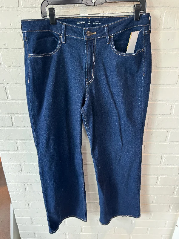 Jeans Wide Leg By Old Navy In Blue Denim, Size: 16