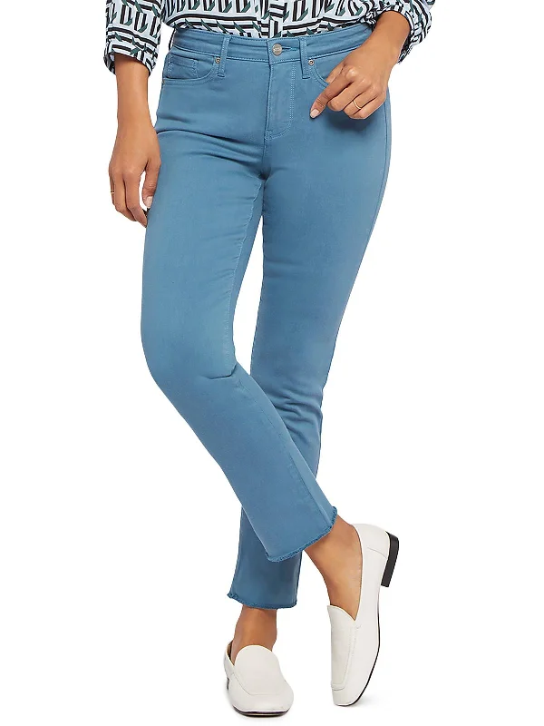 Sheri Womens High Rise Ankle Slim Jeans