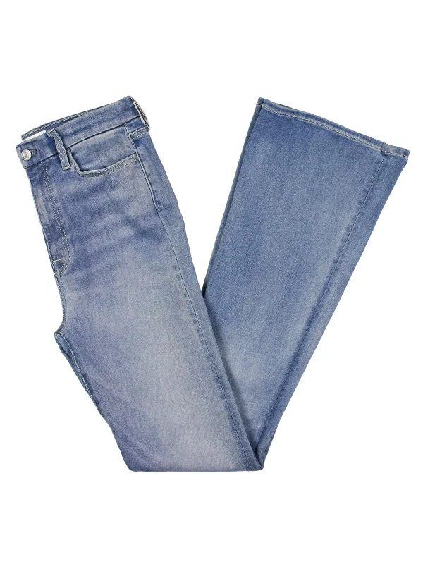 Womens Denim Light Wash Bootcut Jeans