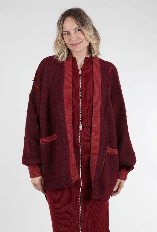 Costa Cardigan, Burgundy