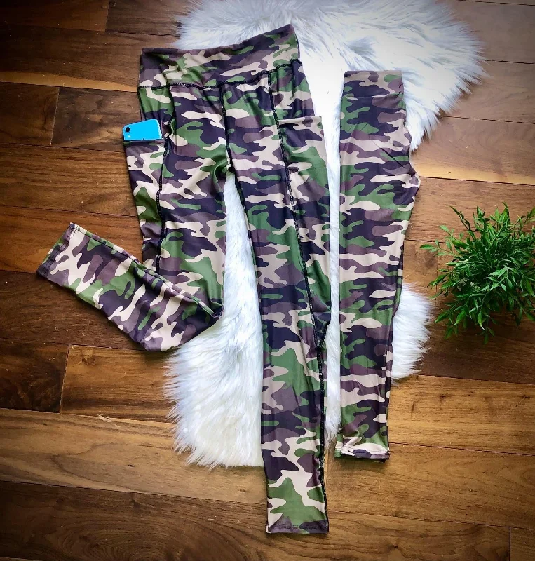 Camo Pocket Mommy & Me Leggings