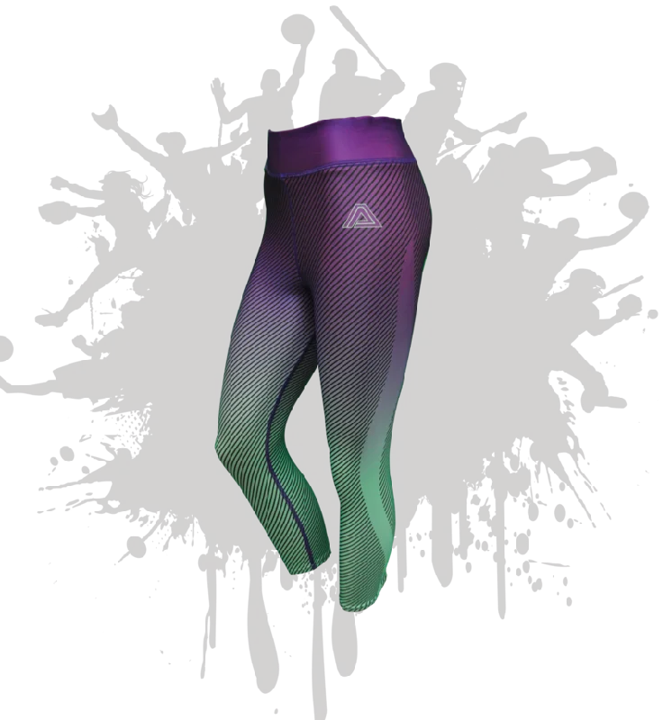 Linear Capri in PURPLE/MINT