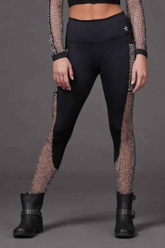 Mesh Crystal Couture Legging