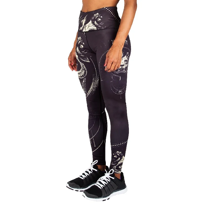 Venum Santa Muerte Leggings - Black/Yellow