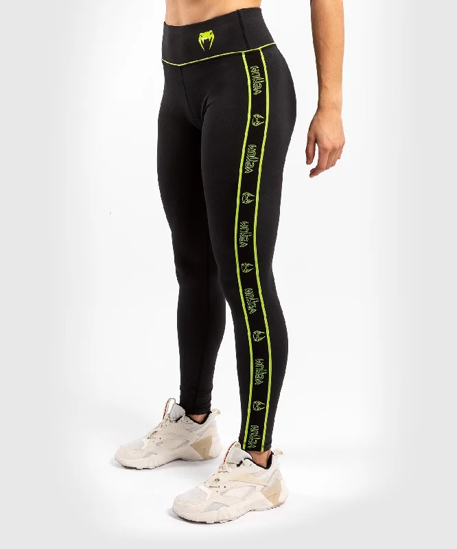 Venum Tecmo Leggings - For Women - Black/Neo Yellow