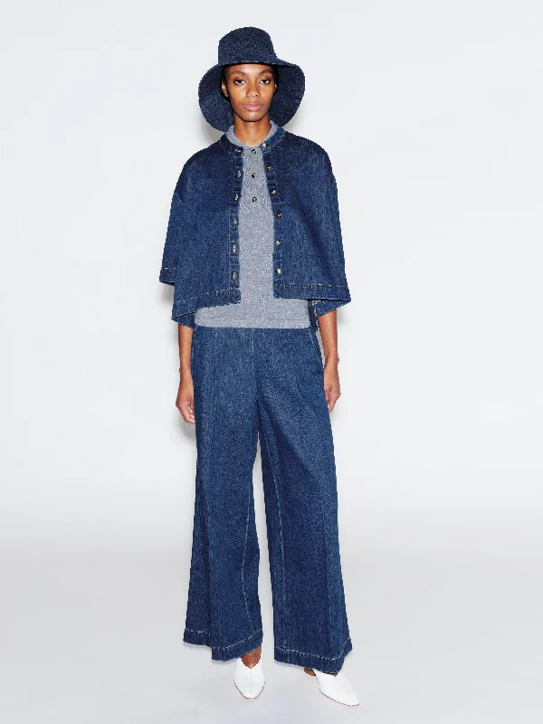 HIGH RISE WIDE LEG PANT - DENIM