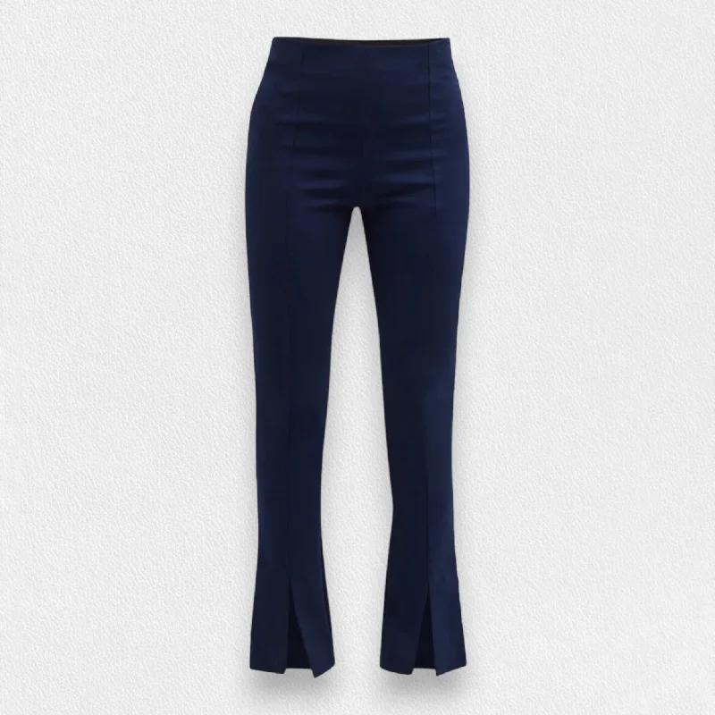 MEIMEIJ - CROPPED STRETCH FRONT SLIT PANT