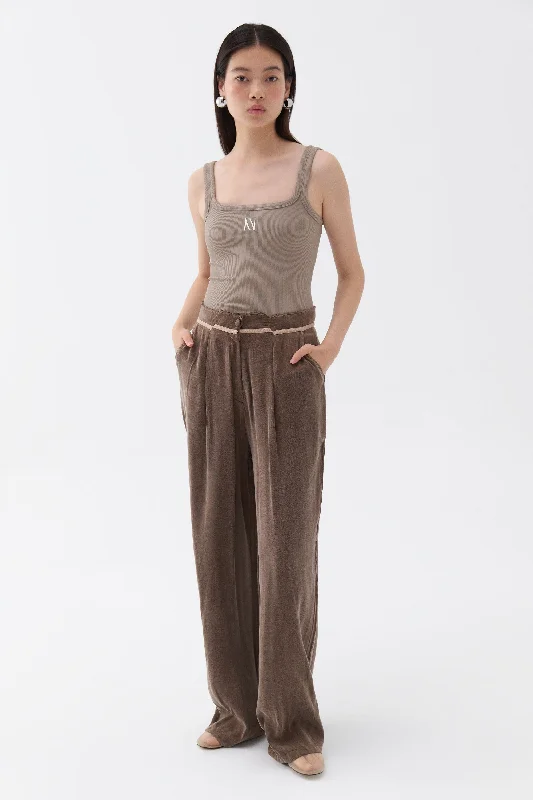 Pleated Palazzo Pants (Final Sale)