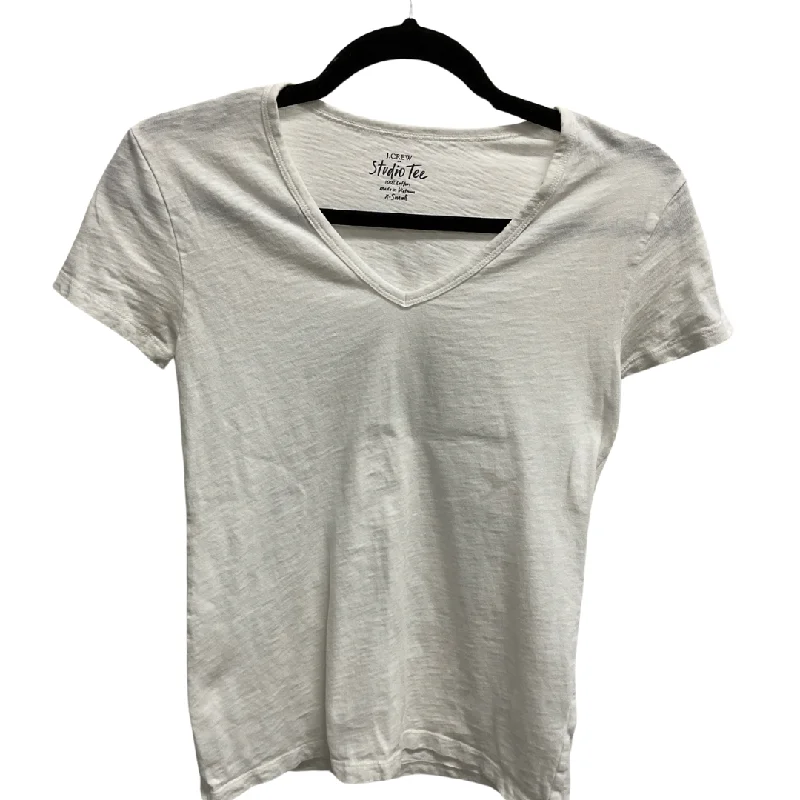 Top Short Sleeve Basic By J. Crew In White, Size: Xs