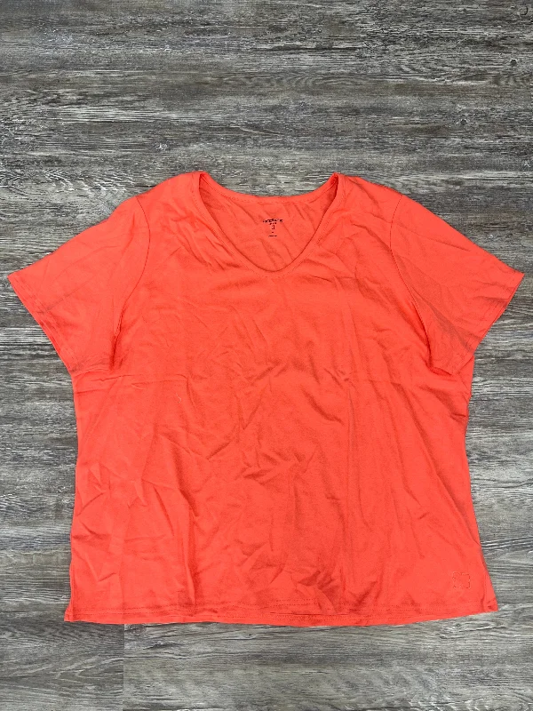 Top Short Sleeve Basic By Liz Claiborne O  Size: 3x