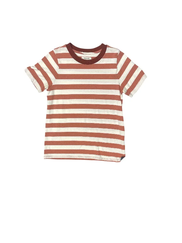 Top Short Sleeve Basic By Madewell In Striped Pattern, Size: S