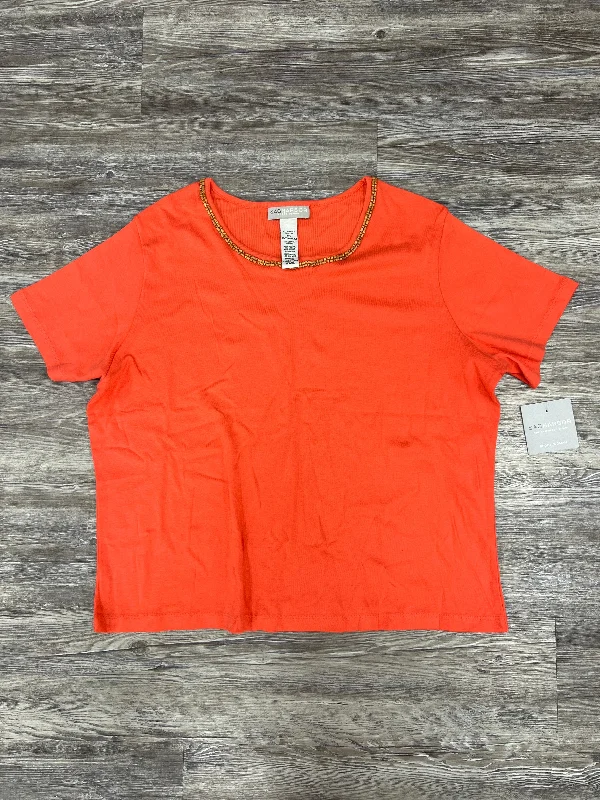 Top Short Sleeve Basic By Sag Harbor Size: 3x