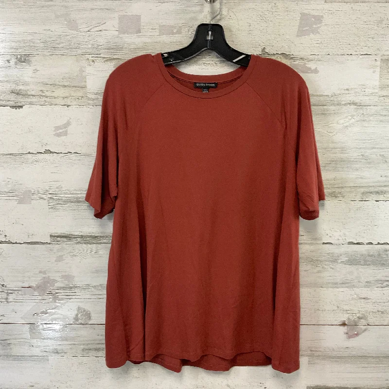 Top Short Sleeve By Eileen Fisher In Orange, Size: S