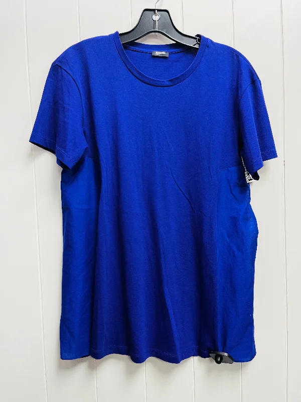 Top Short Sleeve By jil sander  In Purple, Size: S