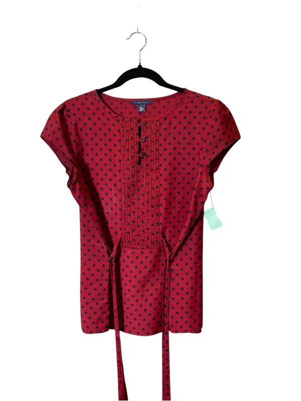 Top Short Sleeve By Tommy Hilfiger In Polkadot Pattern, Size: M