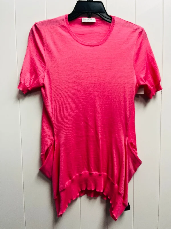 Top Short Sleeve By vionnet paris In Pink, Size: S