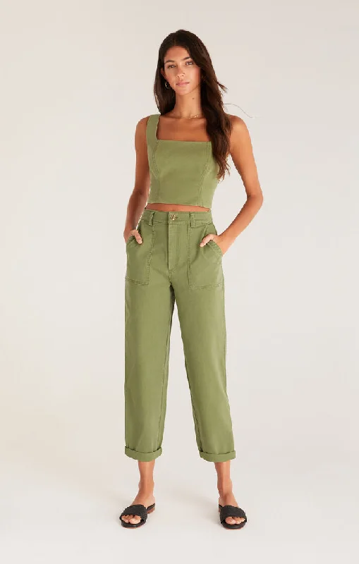 Zoe Cotton Twill Pant