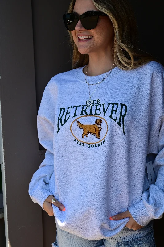 Embroidered Retriever Club Sweatshirt  S-XL