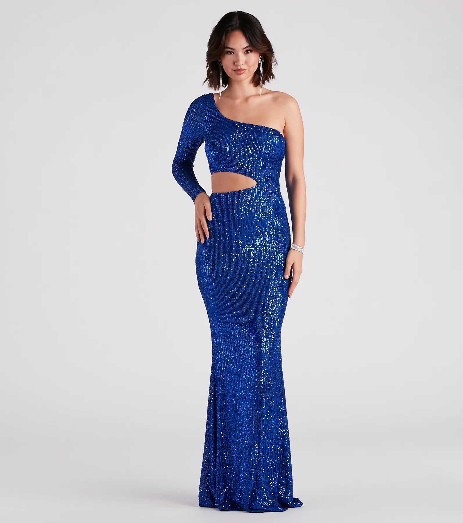 Emmie Formal Sequin One-Shoulder Dress