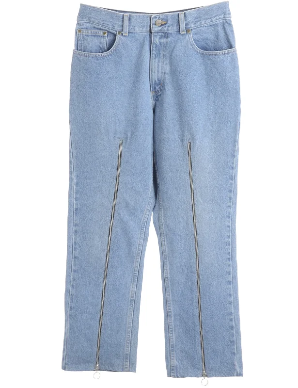 Reworked Zip Front Jeans - W31