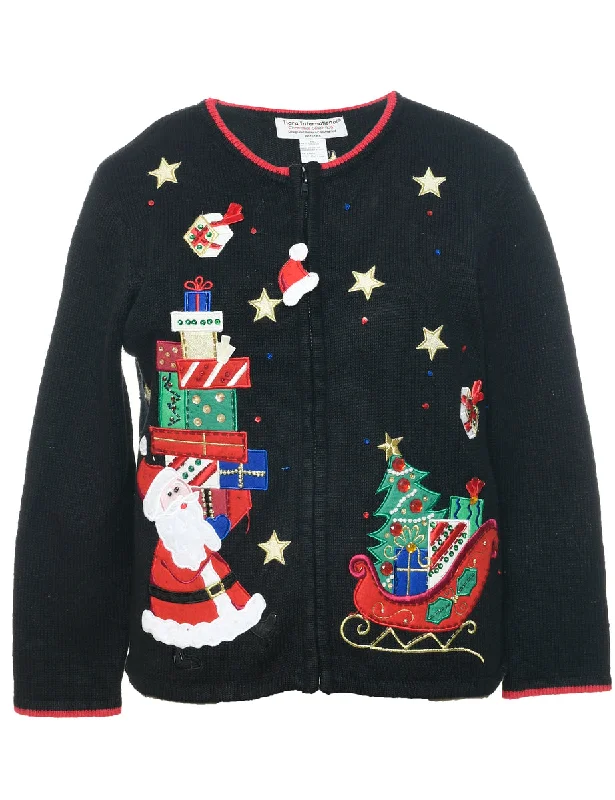 Santa Claus  Christmas Cardigan - M