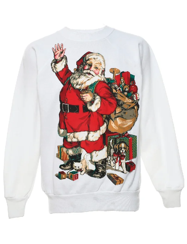 Santa Claus Christmas Sweatshirt - L