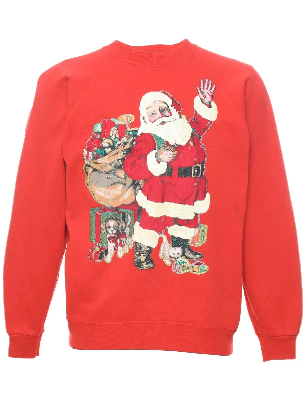 Santa Claus Christmas Sweatshirt - L