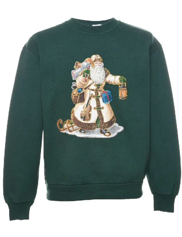 Santa Claus Christmas Sweatshirt - M