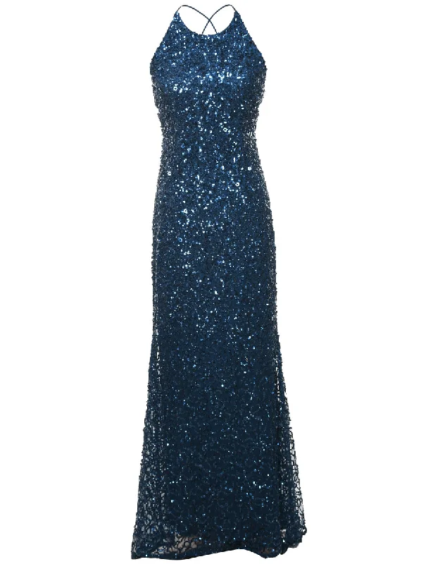 Sequined Evening Dress - S